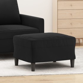 Reposapiés de terciopelo negro 60x50x41 cm de vidaXL, Otomanas - Ref: Foro24-349298, Precio: 66,38 €, Descuento: %