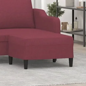 Reposapiés de tela rojo tinto 70x55x41 cm de vidaXL, Otomanas - Ref: Foro24-349309, Precio: 59,40 €, Descuento: %