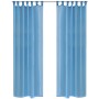 2 Cortinas turquesas transparentes 140 x 245 cm de vidaXL, Cortinas y visillos - Ref: Foro24-130208, Precio: 25,57 €, Descuen...
