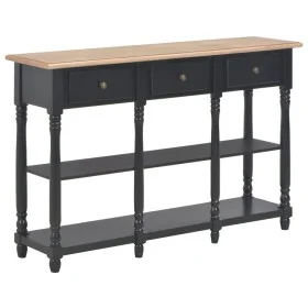 Schwarzer Konsolentisch aus Holzwerkstoff, 110 x 30 x 76 cm von vidaXL, Konsolentische - Ref: Foro24-354327, Preis: 187,88 €,...