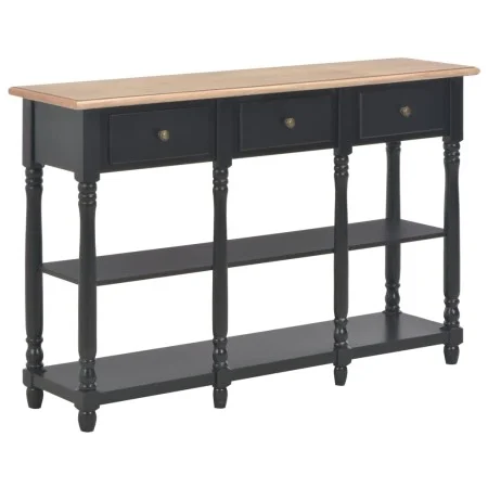Black engineered wood console table 110x30x76cm by vidaXL, console tables - Ref: Foro24-354327, Price: 187,88 €, Discount: %