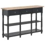 Mesa consola de madera de ingeniería negro 110x30x76cm de vidaXL, Mesas consola - Ref: Foro24-354327, Precio: 187,88 €, Descu...