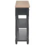 Mesa consola de madera de ingeniería negro 110x30x76cm de vidaXL, Mesas consola - Ref: Foro24-354327, Precio: 187,88 €, Descu...