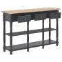 Schwarzer Konsolentisch aus Holzwerkstoff, 110 x 30 x 76 cm von vidaXL, Konsolentische - Ref: Foro24-354327, Preis: 187,88 €,...