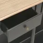 Mesa consola de madera de ingeniería negro 110x30x76cm de vidaXL, Mesas consola - Ref: Foro24-354327, Precio: 187,88 €, Descu...