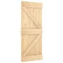 Schiebetür mit Beschlägen aus massivem Kiefernholz 85x210 cm von vidaXL, Türen - Ref: Foro24-3203021, Preis: 191,35 €, Rabatt: %