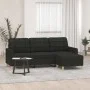 3-seater sofa with black fabric footstool, 180 cm by vidaXL, Sofas - Ref: Foro24-3201005, Price: 304,40 €, Discount: %