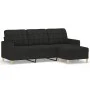 3-seater sofa with black fabric footstool, 180 cm by vidaXL, Sofas - Ref: Foro24-3201005, Price: 304,40 €, Discount: %