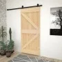 Sliding door with solid pine wood hardware 80x210 cm by vidaXL, Doors - Ref: Foro24-3057489, Price: 215,02 €, Discount: %