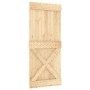 Puerta corredera con herrajes madera maciza de pino 90x210 cm en Puertas | Comprar online en Foru.es
