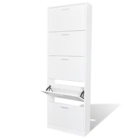 Mueble zapatero blanco con 5 compartimentos de vidaXL, Zapateros y organizadores de calzado - Ref: Foro24-241240, Precio: 118...