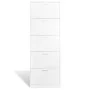 Mueble zapatero blanco con 5 compartimentos de vidaXL, Zapateros y organizadores de calzado - Ref: Foro24-241240, Precio: 118...