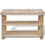 Banco zapatero 2 en 1 madera maciza de abeto de vidaXL, Zapateros y organizadores de calzado - Ref: Foro24-241067, Precio: 45...