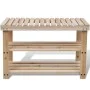 Banco zapatero 2 en 1 madera maciza de abeto de vidaXL, Zapateros y organizadores de calzado - Ref: Foro24-241067, Precio: 40...