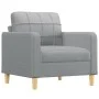 Juego de sofás con cojines 4 piezas tela gris claro de vidaXL, Sofás - Ref: Foro24-3201250, Precio: 627,13 €, Descuento: %