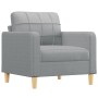 Juego de sofás con cojines 4 piezas tela gris claro de vidaXL, Sofás - Ref: Foro24-3201250, Precio: 686,53 €, Descuento: %