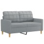 Juego de sofás con cojines 4 piezas tela gris claro de vidaXL, Sofás - Ref: Foro24-3201250, Precio: 686,53 €, Descuento: %
