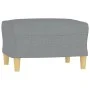 Juego de sofás con cojines 4 piezas tela gris claro de vidaXL, Sofás - Ref: Foro24-3201250, Precio: 627,13 €, Descuento: %