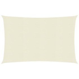 Toldo de vela crema HDPE 160 g/m² 3x6 m de vidaXL, Sombrillas - Ref: Foro24-311185, Precio: 44,26 €, Descuento: %