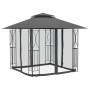 Cenador con paredes acero gris antracita 300x300x270 cm de vidaXL, Carpas y cenadores - Ref: Foro24-360143, Precio: 284,36 €,...
