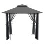 Cenador con paredes acero gris antracita 300x300x270 cm de vidaXL, Carpas y cenadores - Ref: Foro24-360143, Precio: 284,36 €,...