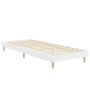 Estructura de cama madera de ingeniería blanca 75x190 cm de vidaXL, Camas y somieres - Ref: Foro24-832101, Precio: 105,04 €, ...