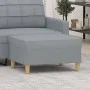 Reposapiés de tela gris claro 70x55x41 cm de vidaXL, Otomanas - Ref: Foro24-349271, Precio: 61,13 €, Descuento: %