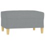 Reposapiés de tela gris claro 70x55x41 cm de vidaXL, Otomanas - Ref: Foro24-349271, Precio: 61,52 €, Descuento: %