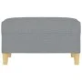 Reposapiés de tela gris claro 70x55x41 cm de vidaXL, Otomanas - Ref: Foro24-349271, Precio: 61,13 €, Descuento: %