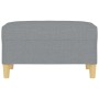 Reposapiés de tela gris claro 70x55x41 cm de vidaXL, Otomanas - Ref: Foro24-349271, Precio: 61,52 €, Descuento: %