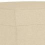 Reposapiés de tela crema 70x55x41 cm de vidaXL, Otomanas - Ref: Foro24-349273, Precio: 60,80 €, Descuento: %