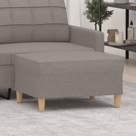 Reposapiés de tela gris taupe 70x55x41 cm de vidaXL, Otomanas - Ref: Foro24-349278, Precio: 61,66 €, Descuento: %