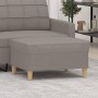 Reposapiés de tela gris taupe 70x55x41 cm de vidaXL, Otomanas - Ref: Foro24-349278, Precio: 61,66 €, Descuento: %