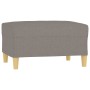 Reposapiés de tela gris taupe 70x55x41 cm de vidaXL, Otomanas - Ref: Foro24-349278, Precio: 61,66 €, Descuento: %