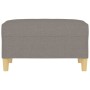 Reposapiés de tela gris taupe 70x55x41 cm de vidaXL, Otomanas - Ref: Foro24-349278, Precio: 61,66 €, Descuento: %