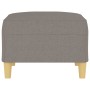 Reposapiés de tela gris taupe 70x55x41 cm de vidaXL, Otomanas - Ref: Foro24-349278, Precio: 61,66 €, Descuento: %