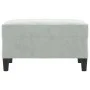 Reposapiés de terciopelo gris claro 70x55x41 cm de vidaXL, Otomanas - Ref: Foro24-349317, Precio: 59,11 €, Descuento: %