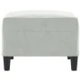 Reposapiés de terciopelo gris claro 70x55x41 cm de vidaXL, Otomanas - Ref: Foro24-349317, Precio: 59,11 €, Descuento: %