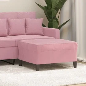 Pink velvet footrest 70x55x41 cm by vidaXL, Ottomans - Ref: Foro24-349320, Price: 58,47 €, Discount: %