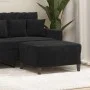 Reposapiés de terciopelo negro 70x55x41 cm de vidaXL, Otomanas - Ref: Foro24-349322, Precio: 58,18 €, Descuento: %