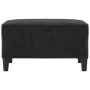 Reposapiés de terciopelo negro 70x55x41 cm de vidaXL, Otomanas - Ref: Foro24-349322, Precio: 58,18 €, Descuento: %