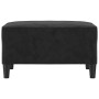 Reposapiés de terciopelo negro 70x55x41 cm de vidaXL, Otomanas - Ref: Foro24-349322, Precio: 59,07 €, Descuento: %