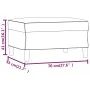 Reposapiés de terciopelo negro 70x55x41 cm de vidaXL, Otomanas - Ref: Foro24-349322, Precio: 58,18 €, Descuento: %