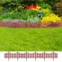 Lawn separator edges 17 pcs 10 m brown by vidaXL, Garden edging and edging - Ref: Foro24-41228, Price: 46,89 €, Discount: %
