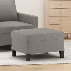 Reposapiés de tela gris taupe 60x50x41 cm de vidaXL, Otomanas - Ref: Foro24-349334, Precio: 55,62 €, Descuento: %
