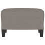Reposapiés de tela gris taupe 60x50x41 cm de vidaXL, Otomanas - Ref: Foro24-349334, Precio: 56,56 €, Descuento: %