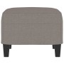 Reposapiés de tela gris taupe 60x50x41 cm de vidaXL, Otomanas - Ref: Foro24-349334, Precio: 56,56 €, Descuento: %