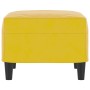 Reposapiés de terciopelo amarillo 60x50x41 cm de vidaXL, Otomanas - Ref: Foro24-349299, Precio: 53,89 €, Descuento: %