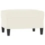 Reposapiés de terciopelo crema 60x50x41 cm de vidaXL, Otomanas - Ref: Foro24-349301, Precio: 51,32 €, Descuento: %