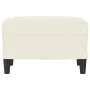 Reposapiés de terciopelo crema 60x50x41 cm de vidaXL, Otomanas - Ref: Foro24-349301, Precio: 51,32 €, Descuento: %